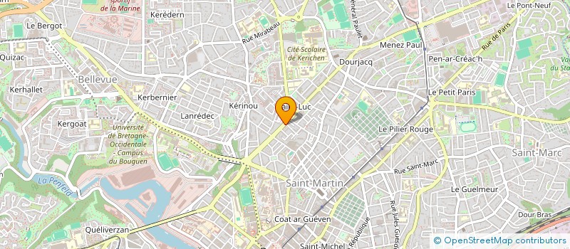 localisation de l'entreprise INDIVISION ROUE QUEMENEUR à BREST