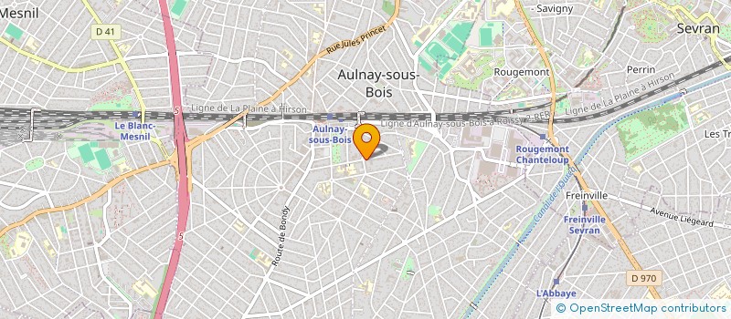 localisation de l'entreprise INDIVISION ROUILLARD à AULNAY SOUS BOIS