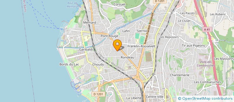 localisation de l'entreprise INDIVISION ROULET MARCEL  AIX-LES-BAINS