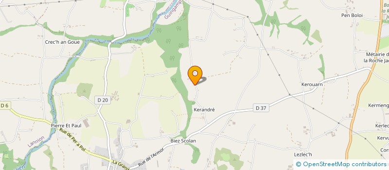 localisation de l'entreprise INDIVISION ROULIN ANTHONY ET DEWEZ MARINE  PLOUEC DU TRIEUX