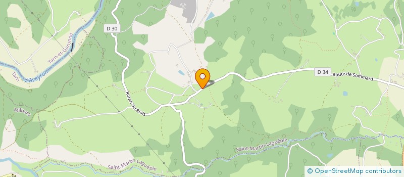 localisation de l'entreprise INDIVISION ROUMIGUIERES  SAINT-MARTIN-LAGUEPIE