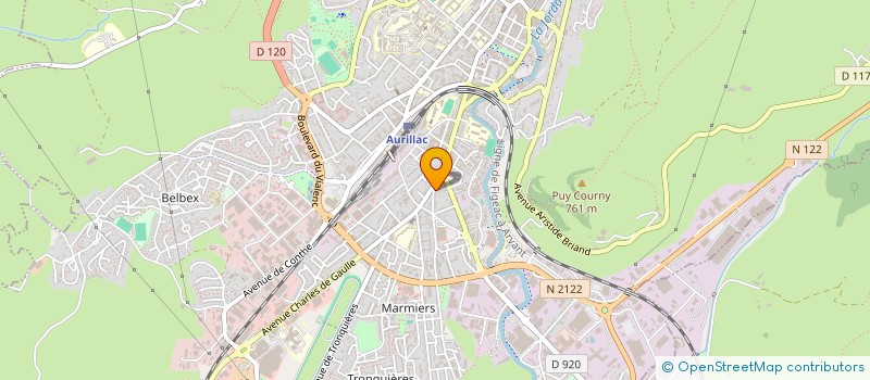 localisation de l'entreprise INDIVISION ROUQUETTE BENARIAT à AURILLAC