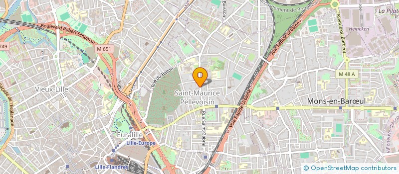 localisation de l'entreprise INDIVISION ROUSSEAU ET MARTIN à LILLE