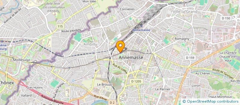 localisation de l'entreprise INDIVISION ROUSSEAU SAUDREAU  ANNEMASSE