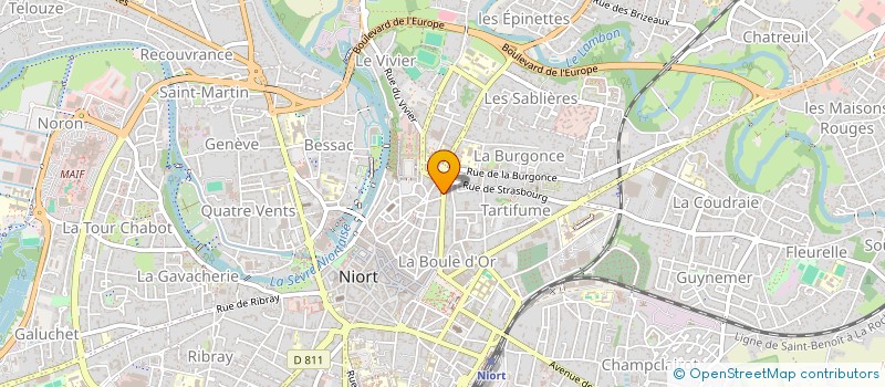 localisation de l'entreprise INDIVISION ROUSSEAU-VATINEL  NIORT