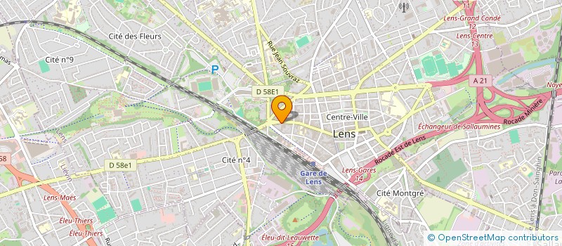 localisation de l'entreprise INDIVISION ROUSSEL  LENS