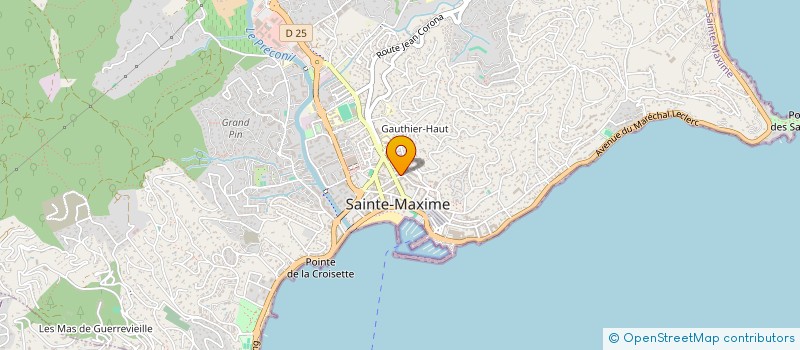 localisation de l'entreprise INDIVISION ROUSSET CCC à SAINTE-MAXIME