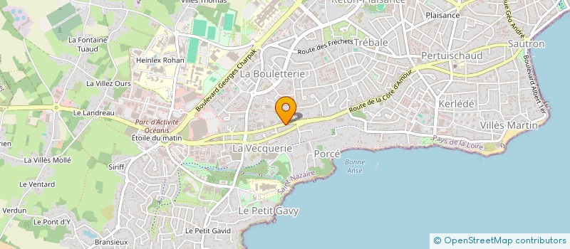 localisation de l'entreprise INDIVISION ROUTE DE LA COTE D'AMOUR  SAINT-NAZAIRE