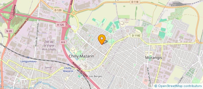 localisation de l'entreprise INDIVISION ROUVE CHILLY MAZARIN  CHILLY-MAZARIN