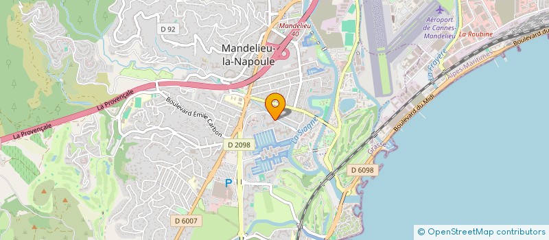 localisation de l'entreprise INDIVISION ROUX à MANDELIEU-LA-NAPOULE