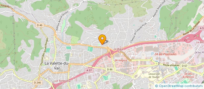 localisation de l'entreprise INDIVISION ROUX à LA VALETTE-DU-VAR