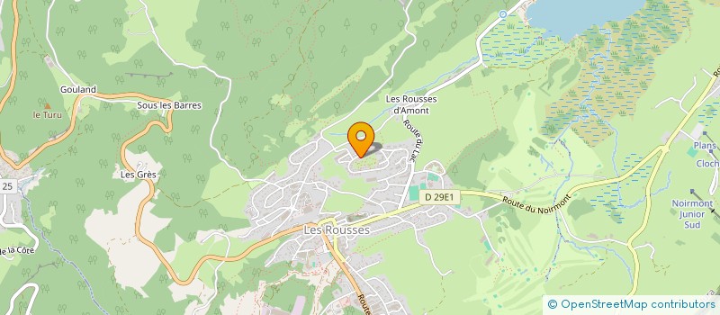 localisation de l'entreprise INDIVISION ROUX  LES ROUSSES