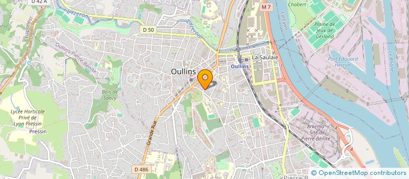 localisation de l'entreprise INDIVISION ROUX  OULLINS-PIERRE-BENITE