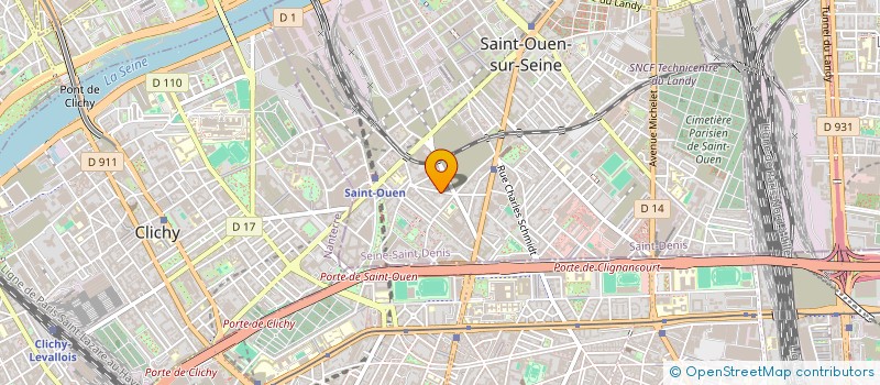 localisation de l'entreprise INDIVISION ROUX  SAINT-OUEN-SUR-SEINE
