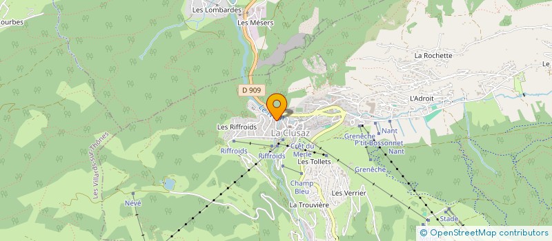 localisation de l'entreprise INDIVISION ROUX BESSIS à LA CLUSAZ