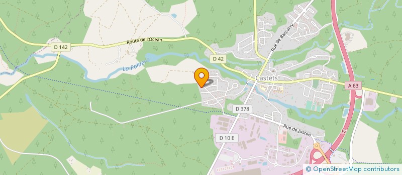 localisation de l'entreprise INDIVISION ROUX DE LUZE SYLVIE ET FRANCOIS  CASTETS