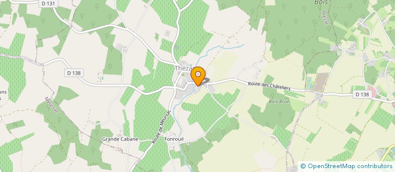 localisation de l'entreprise INDIVISION ROUX MICHEL  THEZAC