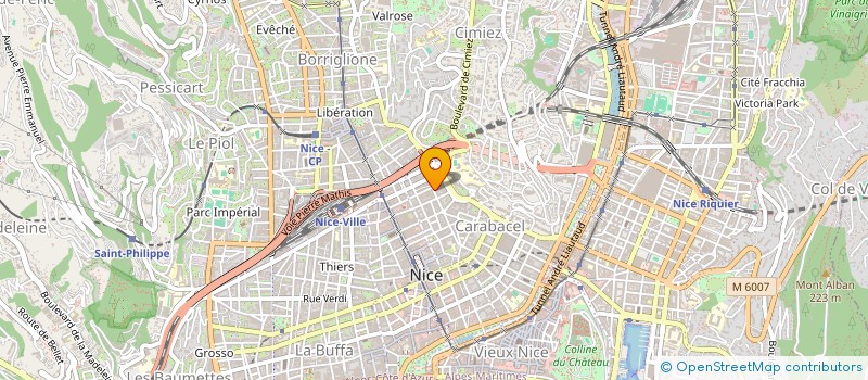 localisation de l'entreprise INDIVISION ROY-CAMILLE/DEBRAUWER  NICE