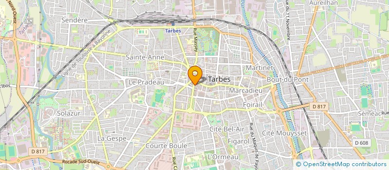 localisation de l'entreprise INDIVISION ROZIES MARYSE   CHAUBET GUY  TARBES