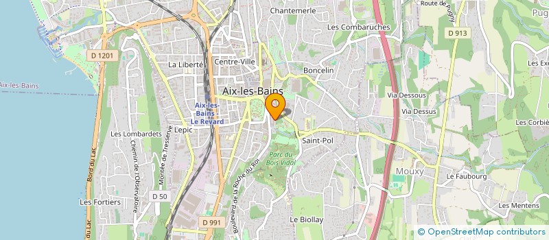 localisation de l'entreprise INDIVISION RUAULT ET ACEVES DOMINGUEZ  AIX-LES-BAINS