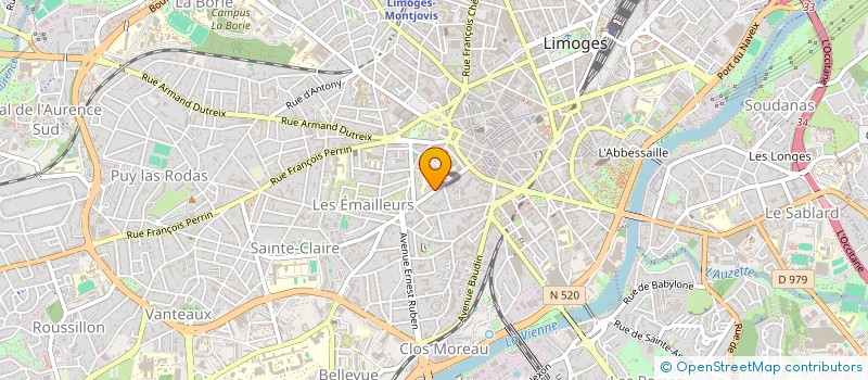localisation de l'entreprise INDIVISION RUCHAUD DUPRAT à LIMOGES