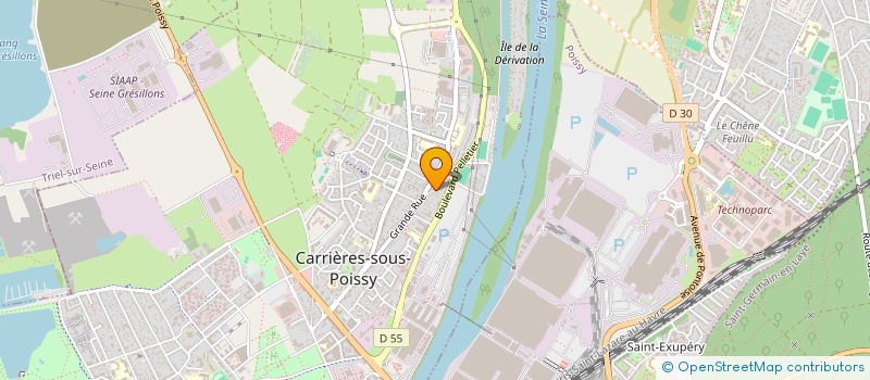 localisation de l'entreprise INDIVISION RUE CARNOT CARRIERES SOUS POISSY  CARRIERES-SOUS-POISSY