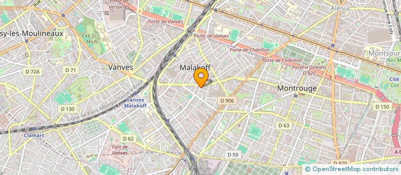 localisation de l'entreprise INDIVISION RUE CARON  MALAKOFF