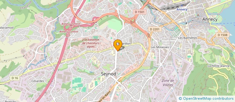 localisation de l'entreprise INDIVISION RUE DE CHAMP FLEURI  ANNECY