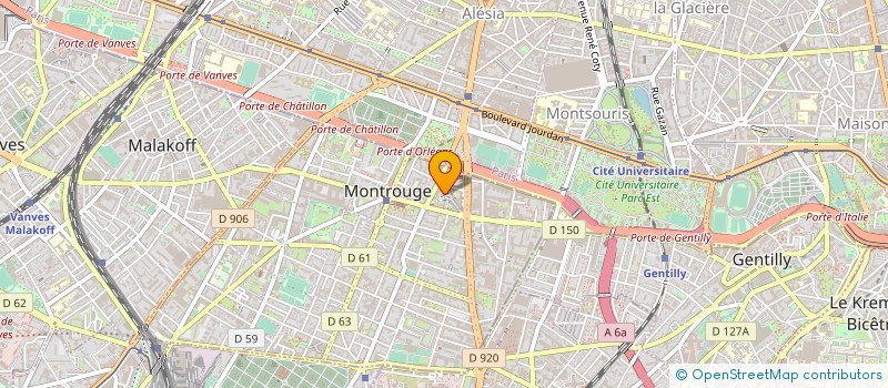 localisation de l'entreprise INDIVISION RUIZ ODRIOZOLA  MONTROUGE