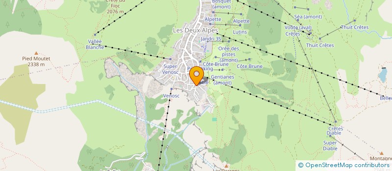 localisation de l'entreprise INDIVISION RUSAK  LES DEUX ALPES