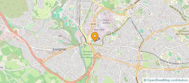 localisation de l'entreprise INDIVISION SABATIER FADENZE à MONTPELLIER