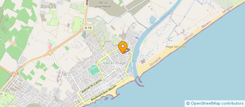 localisation de l'entreprise INDIVISION SABAU-PEREZ  VALRAS-PLAGE