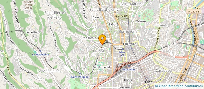 localisation de l'entreprise INDIVISION SABINA GROZDEVA ET VINCENT MIRAT  NICE