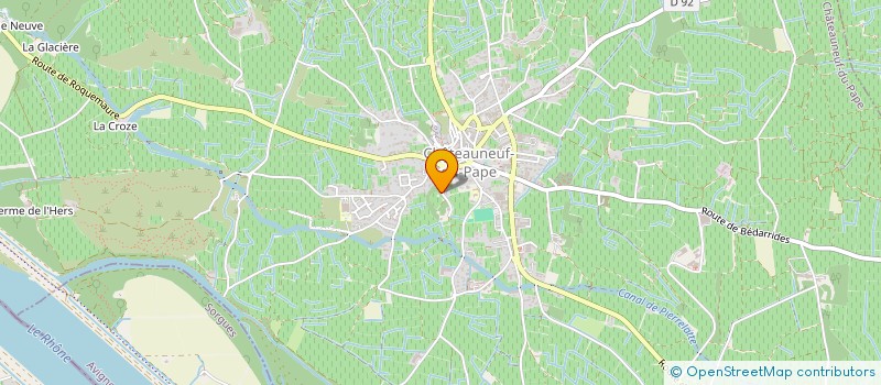 localisation de l'entreprise INDIVISION SABON  CHATEAUNEUF-DU-PAPE