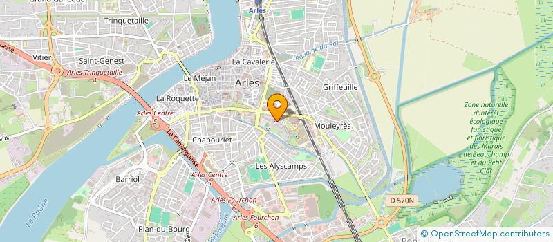 localisation de l'entreprise INDIVISION SABON  ARLES