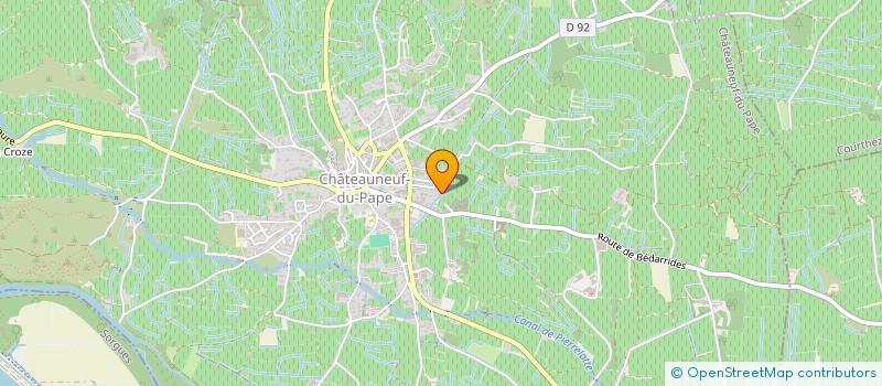 localisation de l'entreprise INDIVISION SABON BRIGITTE ET MARIE PAULE  CHATEAUNEUF-DU-PAPE