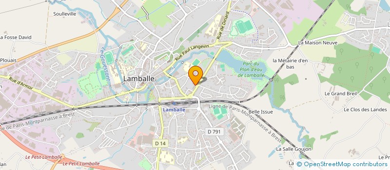 localisation de l'entreprise INDIVISION SACREZ PONCELET WIDMER  LAMBALLE-ARMOR