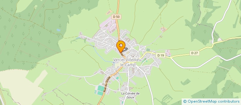 localisation de l'entreprise INDIVISION SADY MERMET-MEAR  VERCEL-VILLEDIEU-LE-CAMP