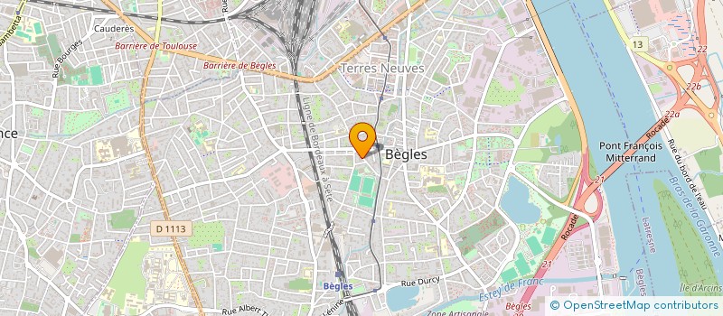 localisation de l'entreprise INDIVISION SAGEAUX - SERRE à BEGLES
