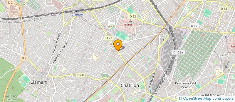 localisation de l'entreprise INDIVISION SAGET CECALDI  CHATILLON