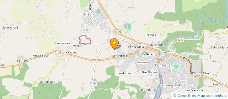 localisation de l'entreprise INDIVISION SAGNIER à PONT-AVEN