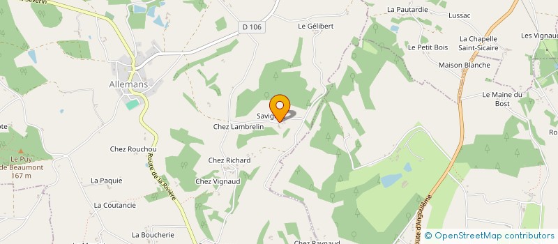 localisation de l'entreprise INDIVISION SAGOT  ALLEMANS