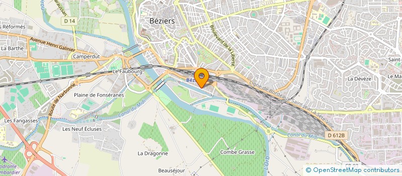 localisation de l'entreprise INDIVISION SAIFI SAID ET SABRINA  BEZIERS