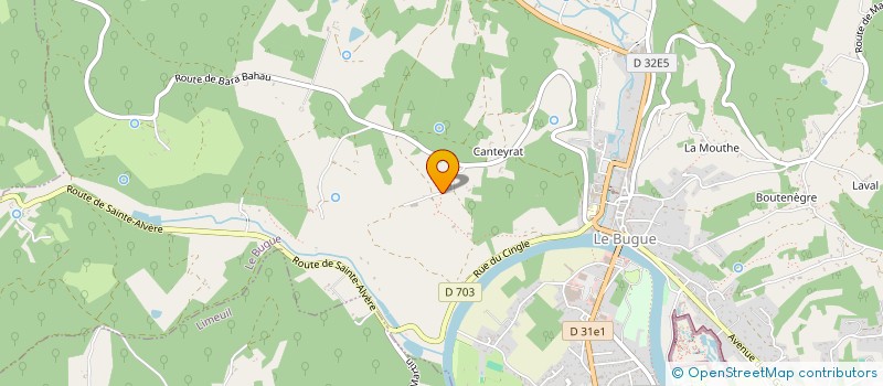 localisation de l'entreprise INDIVISION SAINT-AMAND  LE BUGUE