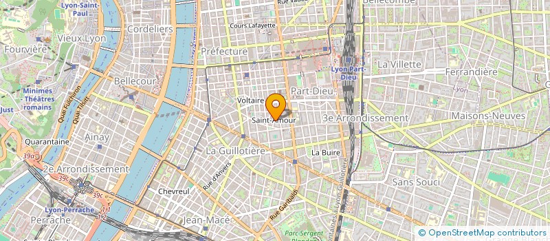 localisation de l'entreprise INDIVISION SAINT AMOUR  LYON