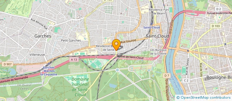 localisation de l'entreprise INDIVISION SAINT CLOUD à SAINT-CLOUD