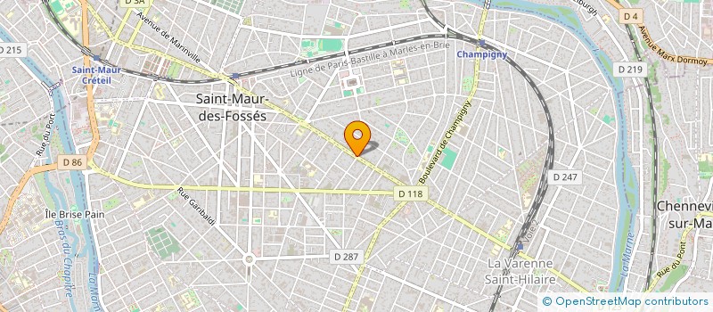 localisation de l'entreprise INDIVISION SAINT MAUR  SAINT-MAUR-DES-FOSSES