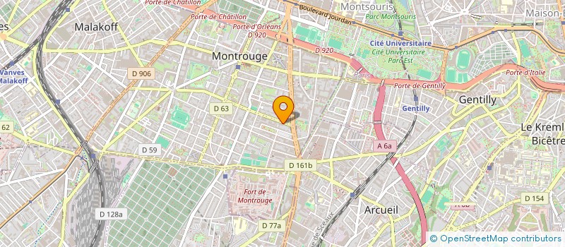 localisation de l'entreprise INDIVISION SALABERT MATTHIEU ET JULIETTE  MONTROUGE