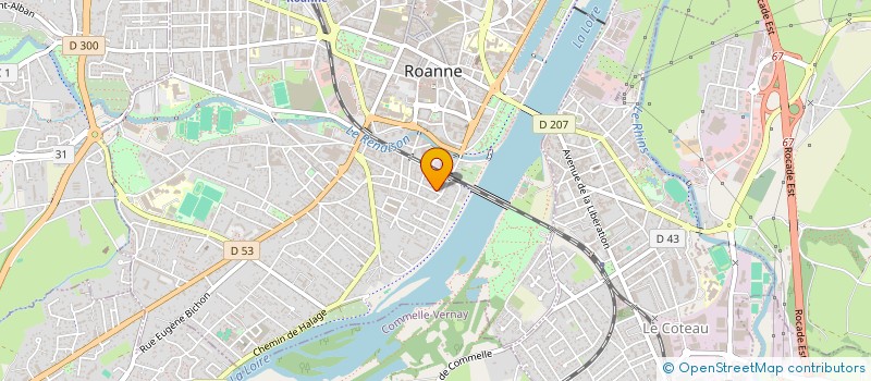 localisation de l'entreprise INDIVISION SALENGRO  ROANNE