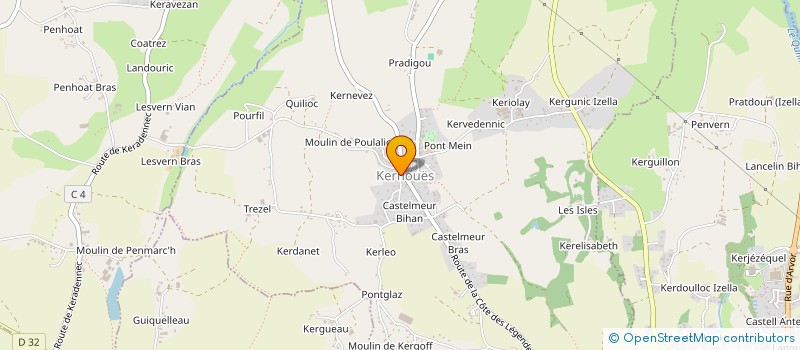 localisation de l'entreprise INDIVISION SALIOU  KERNOUES